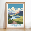 Lake District Souvenir Poster Print
