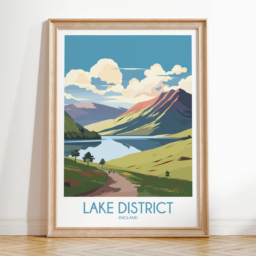 Lake District Souvenir Poster Print