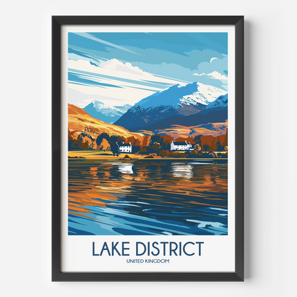 Lake District Souvenir Poster Print