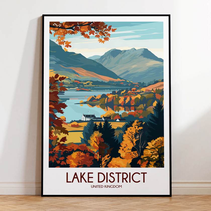Lake District Souvenir Poster Print