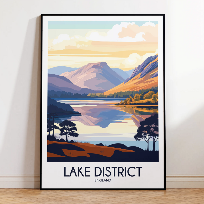 Lake District Souvenir Poster Print