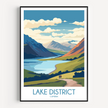 Lake District Souvenir Poster Print