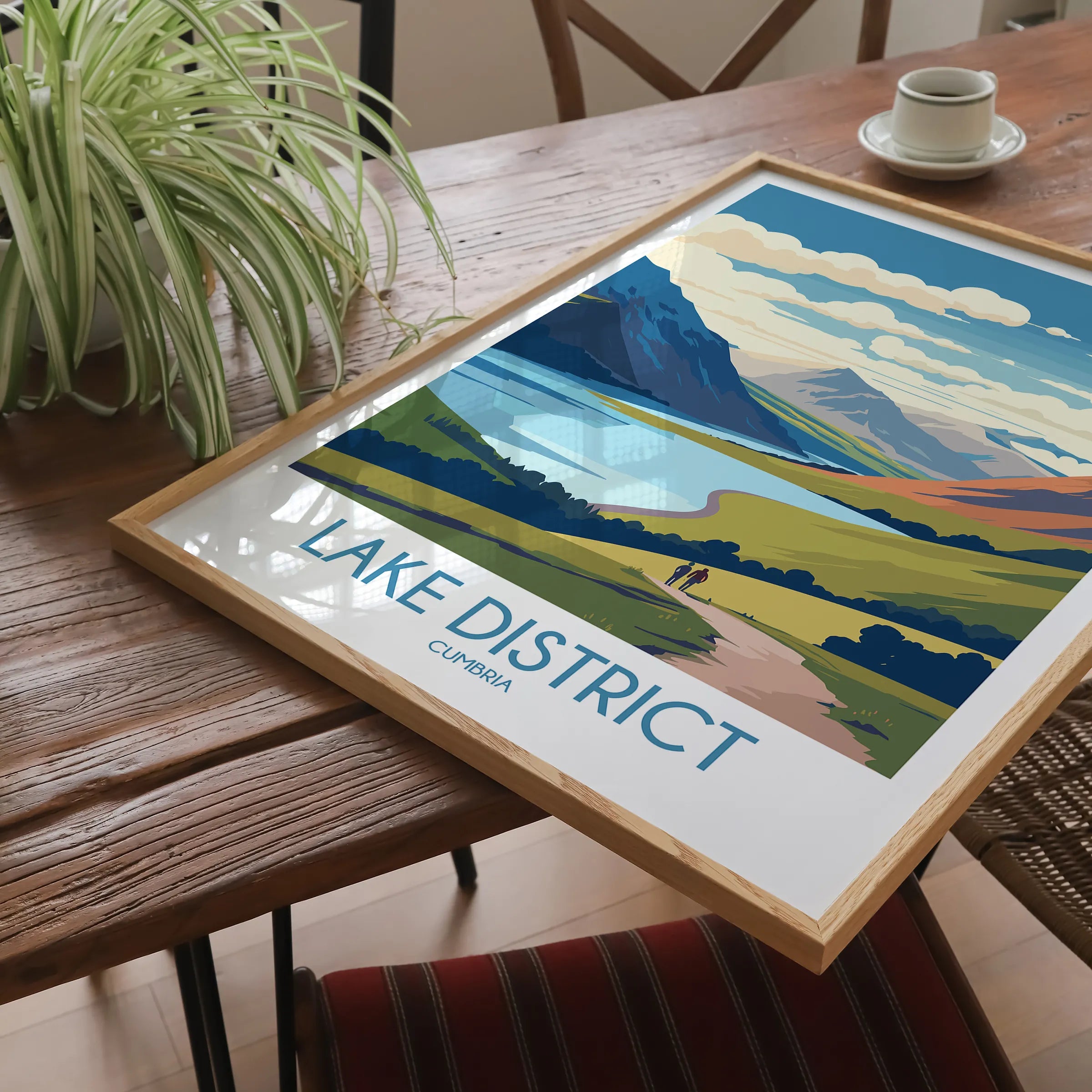 Lake District Vintage Style Print
