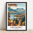 Lake District Vintage Style Print