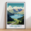 Lake District Vintage Style Print