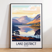 Lake District Vintage Style Print