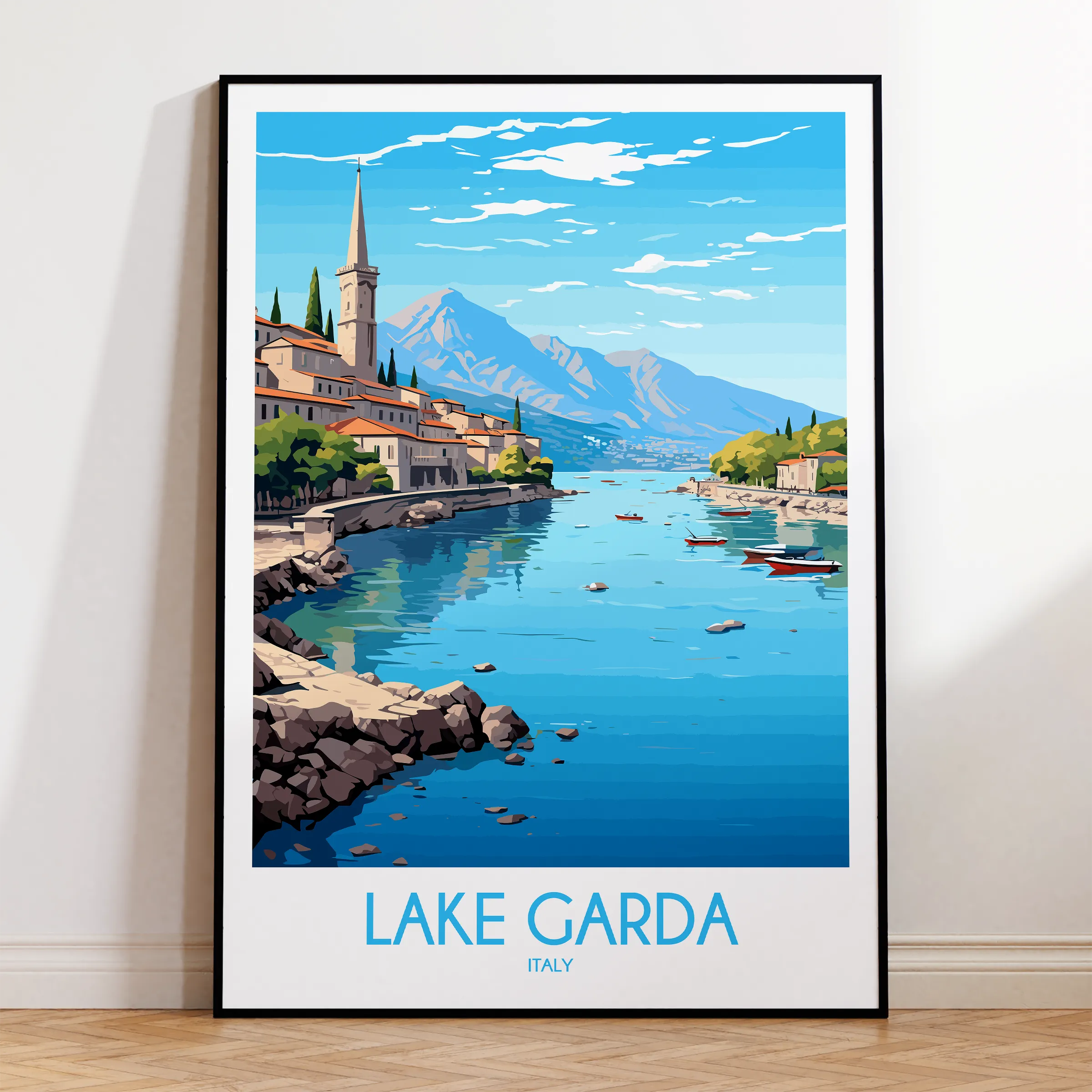 Lake Garda Destination Art Gift