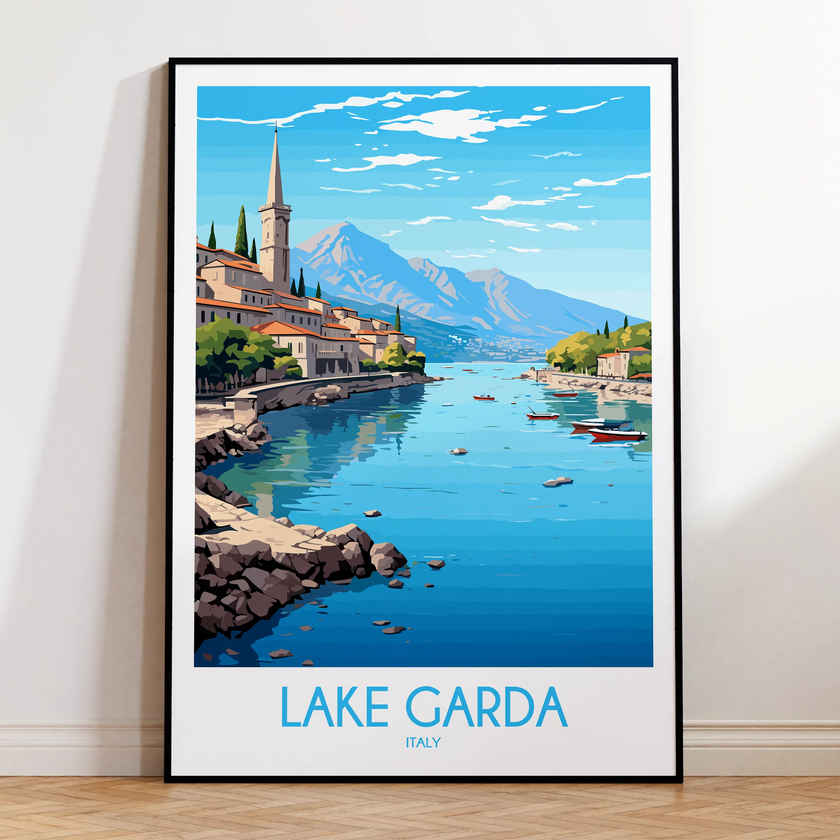 Lake Garda Destination Art Gift