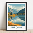 Lake Garda Souvenir Poster Print