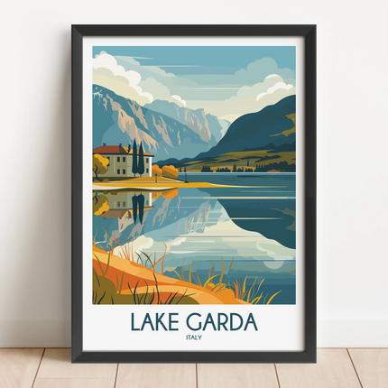 Lake Garda Souvenir Poster Print
