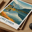 Lake Garda Vintage Style Print