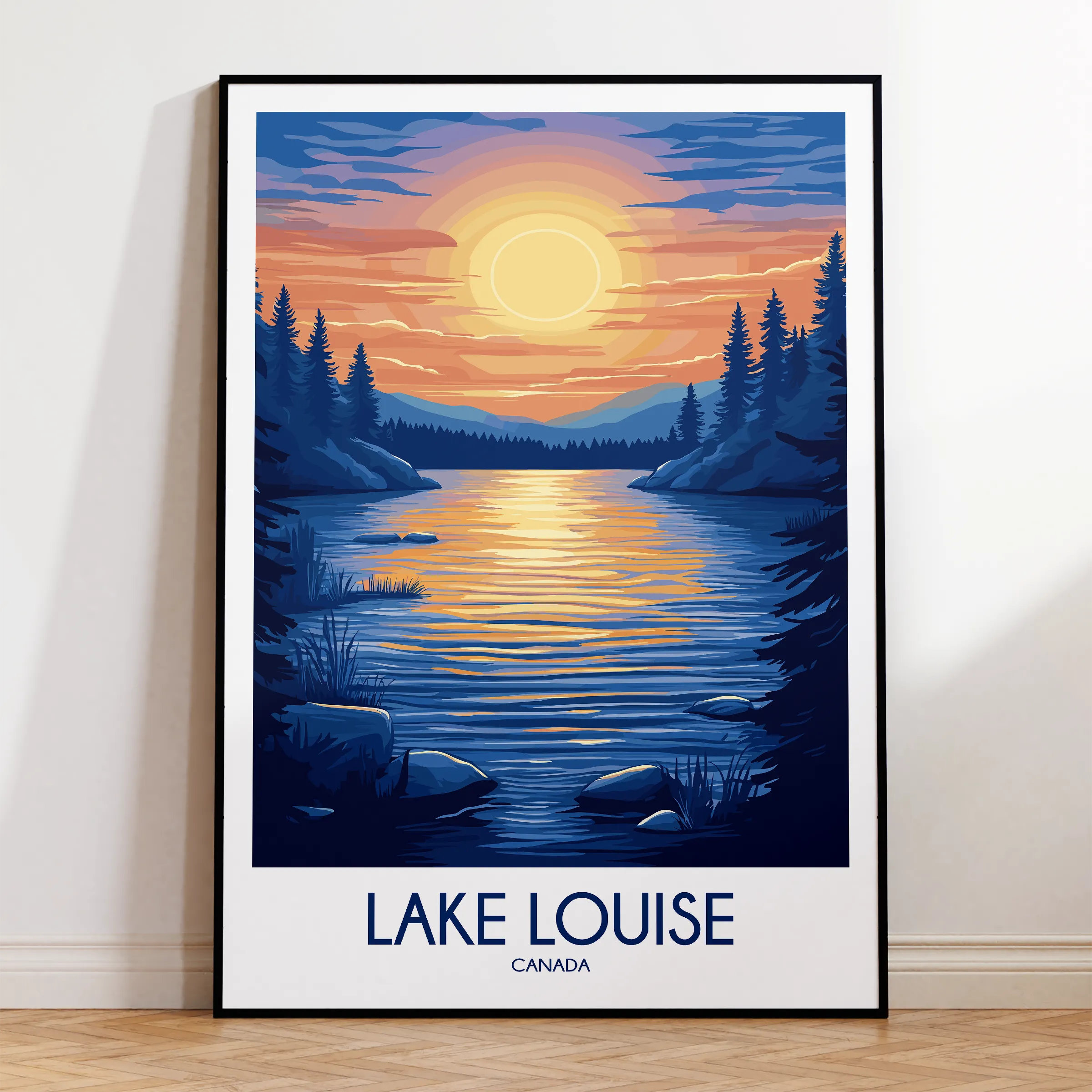 Lake Louise Minimalist Wall Art
