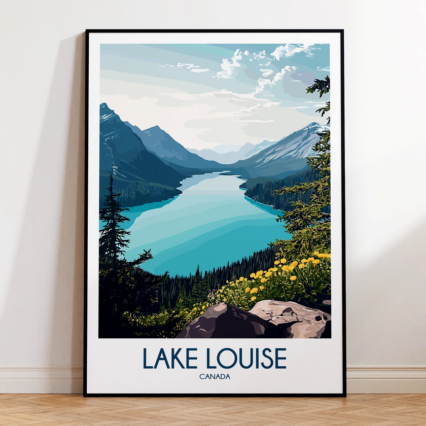 Lake Louise Minimalist Wall Art