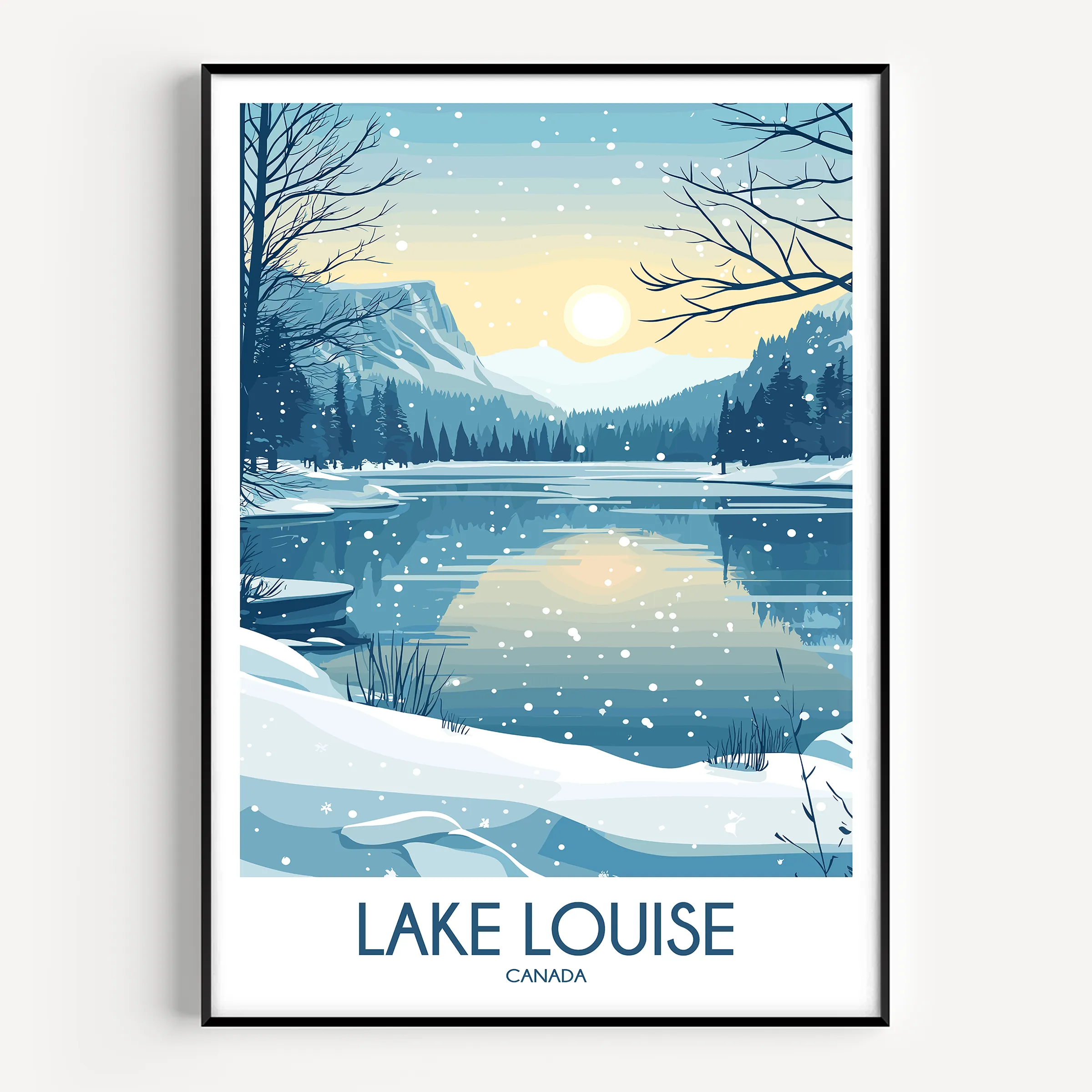 Lake Louise Minimalist Wall Art
