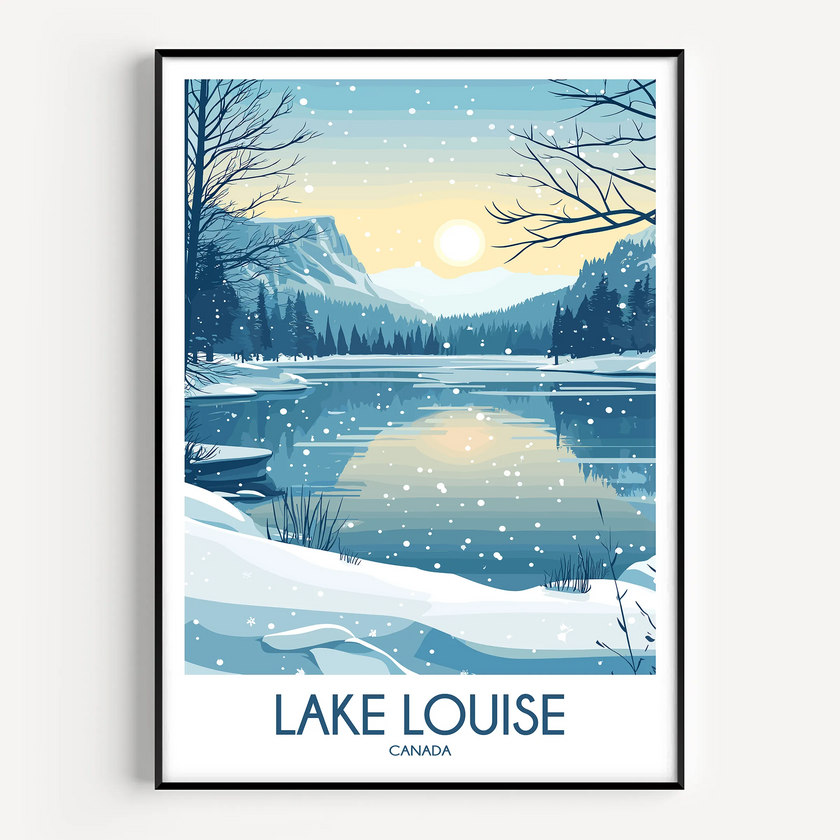 Lake Louise Minimalist Wall Art