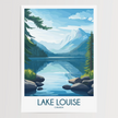 Lake Louise Modern Travel Poster