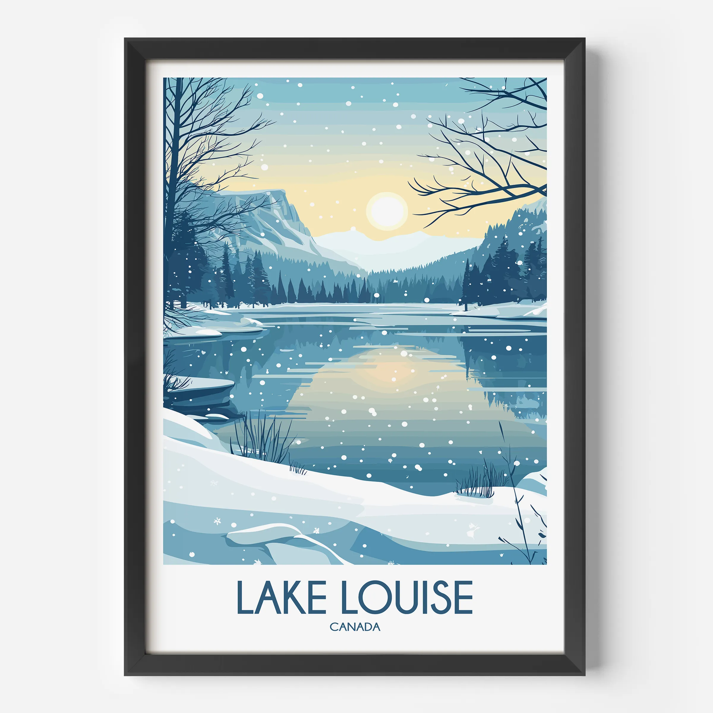 Lake Louise Modern Travel Poster