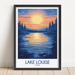 Lake Louise Scenic Landscape Art