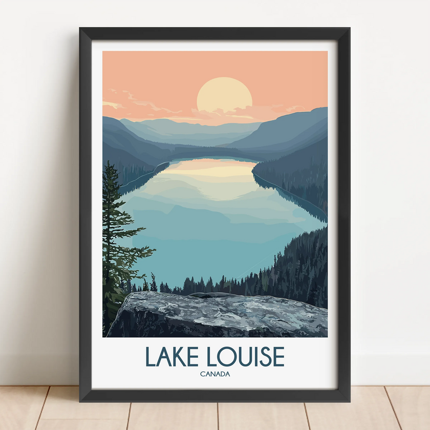 Lake Louise Souvenir Poster Print