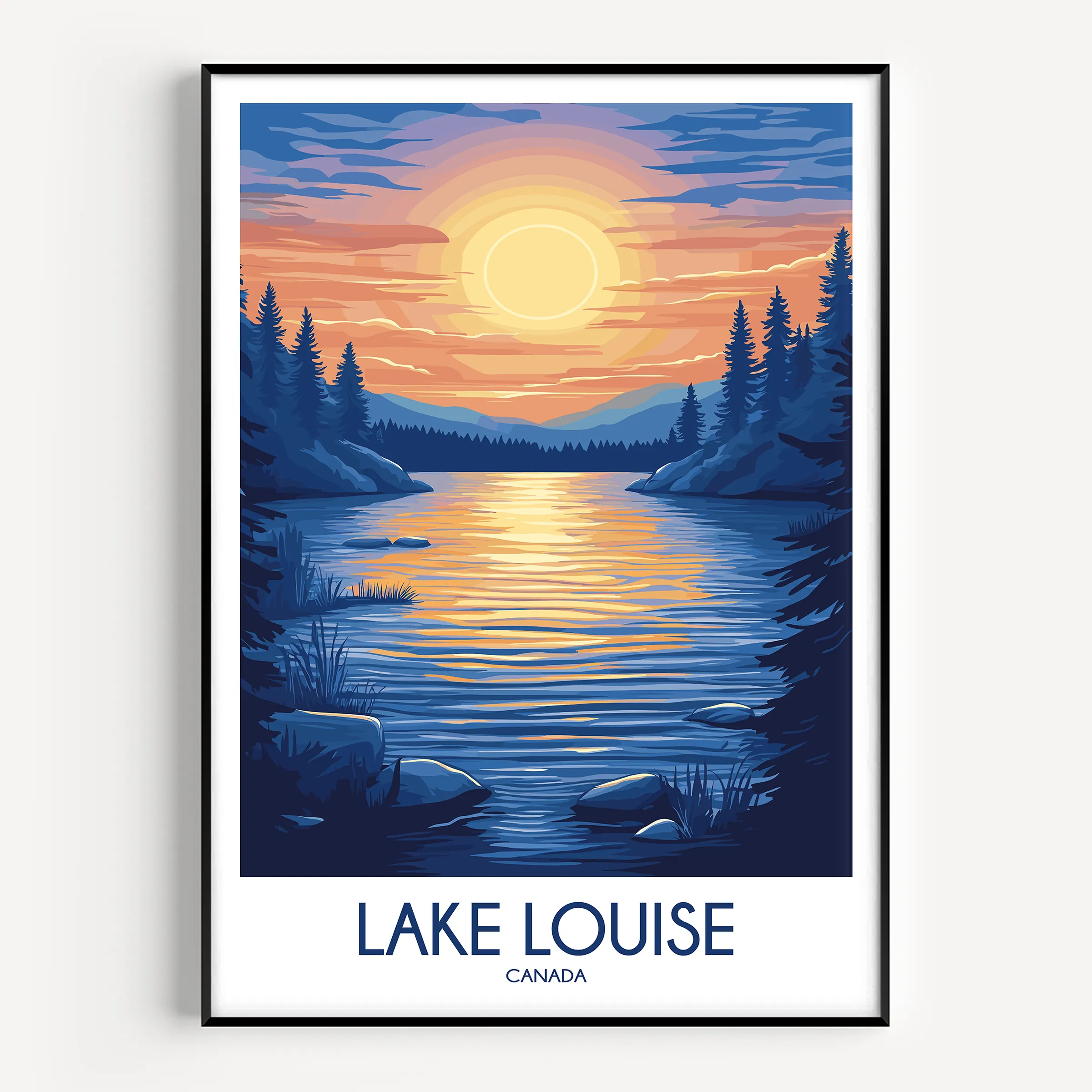 Lake Louise Souvenir Poster Print
