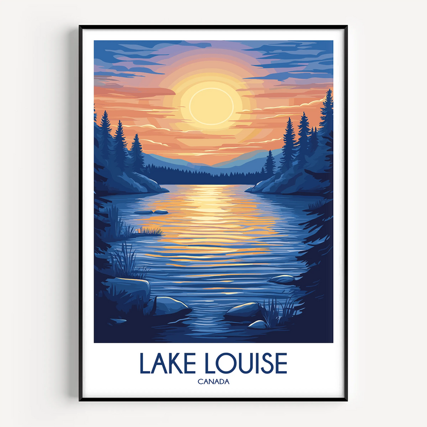 Lake Louise Souvenir Poster Print