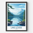 Lake Louise Vintage Style Print