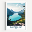 Lake Louise Vintage Style Print