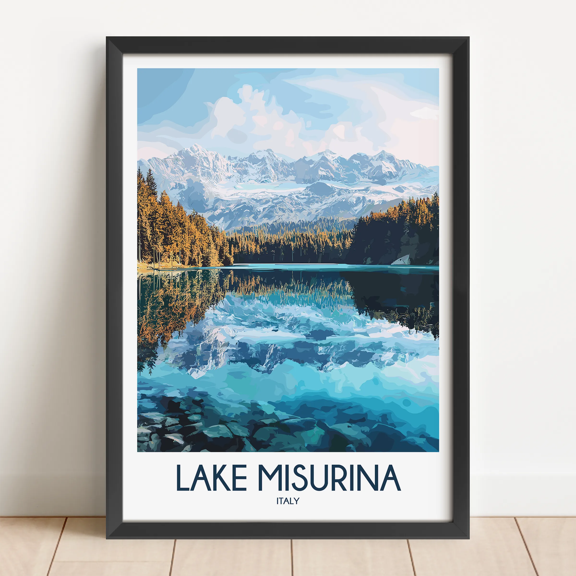 Lake Misurina Destination Art Gift