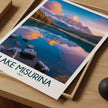 Lake Misurina Scenic Landscape Art