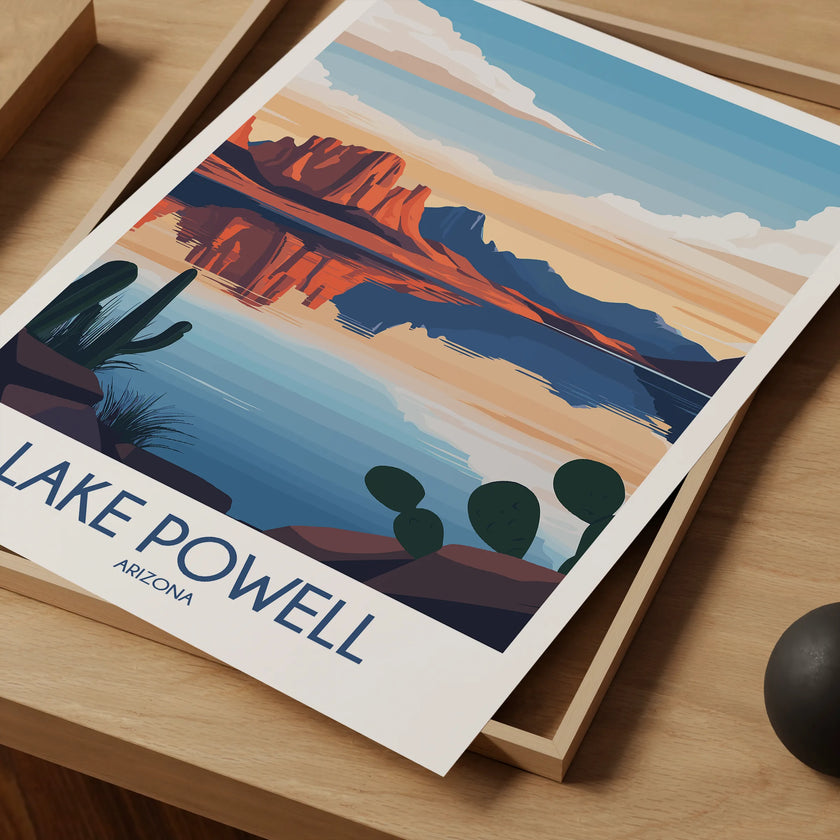 Lake Powell Modern Travel Poster