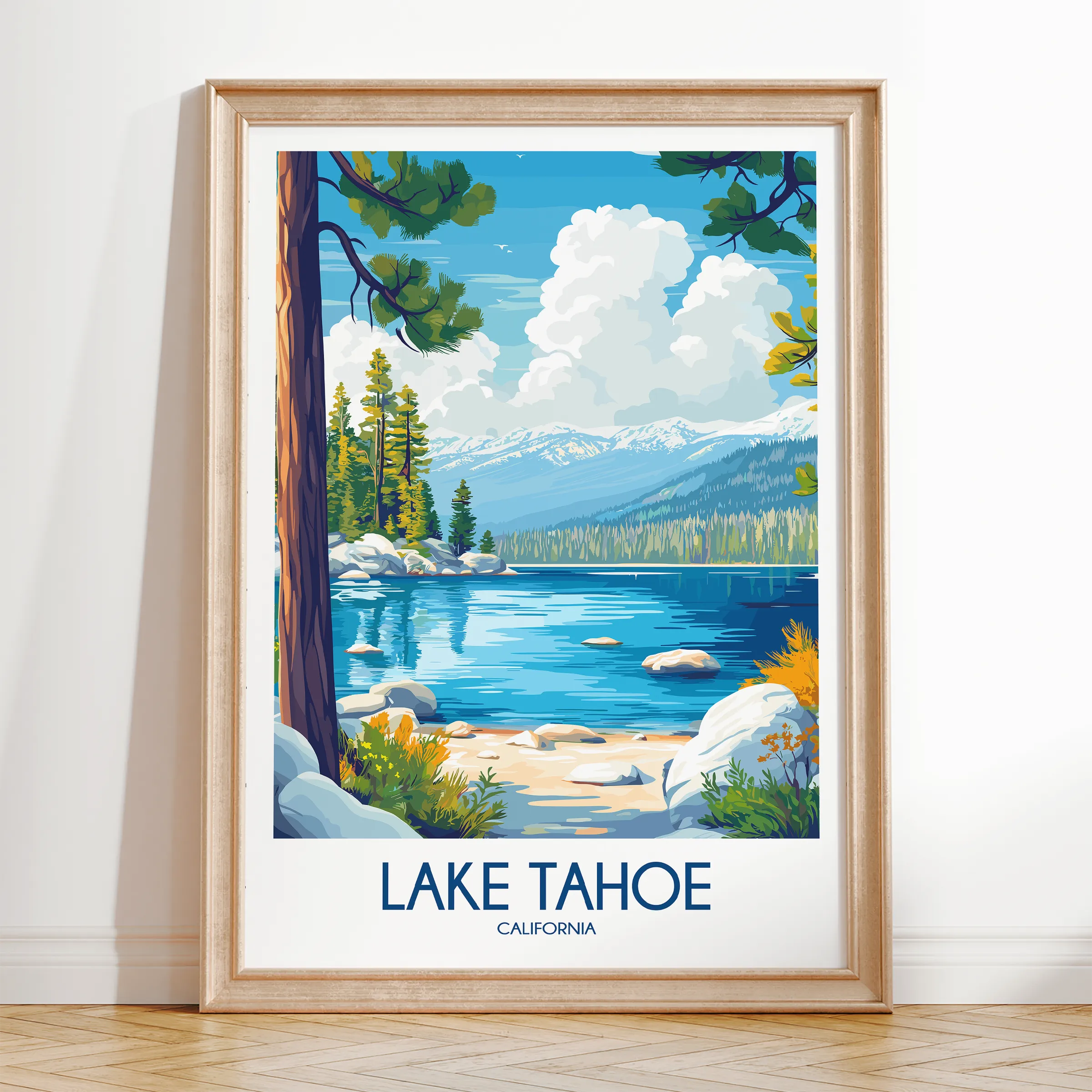 Lake Tahoe Destination Art Gift