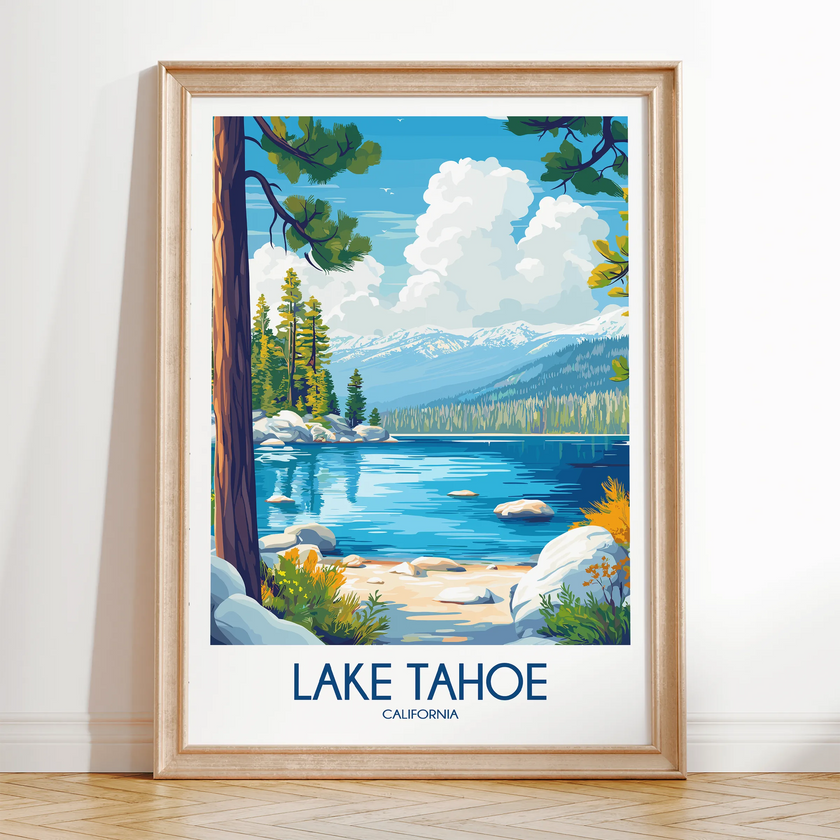 Lake Tahoe Destination Art Gift