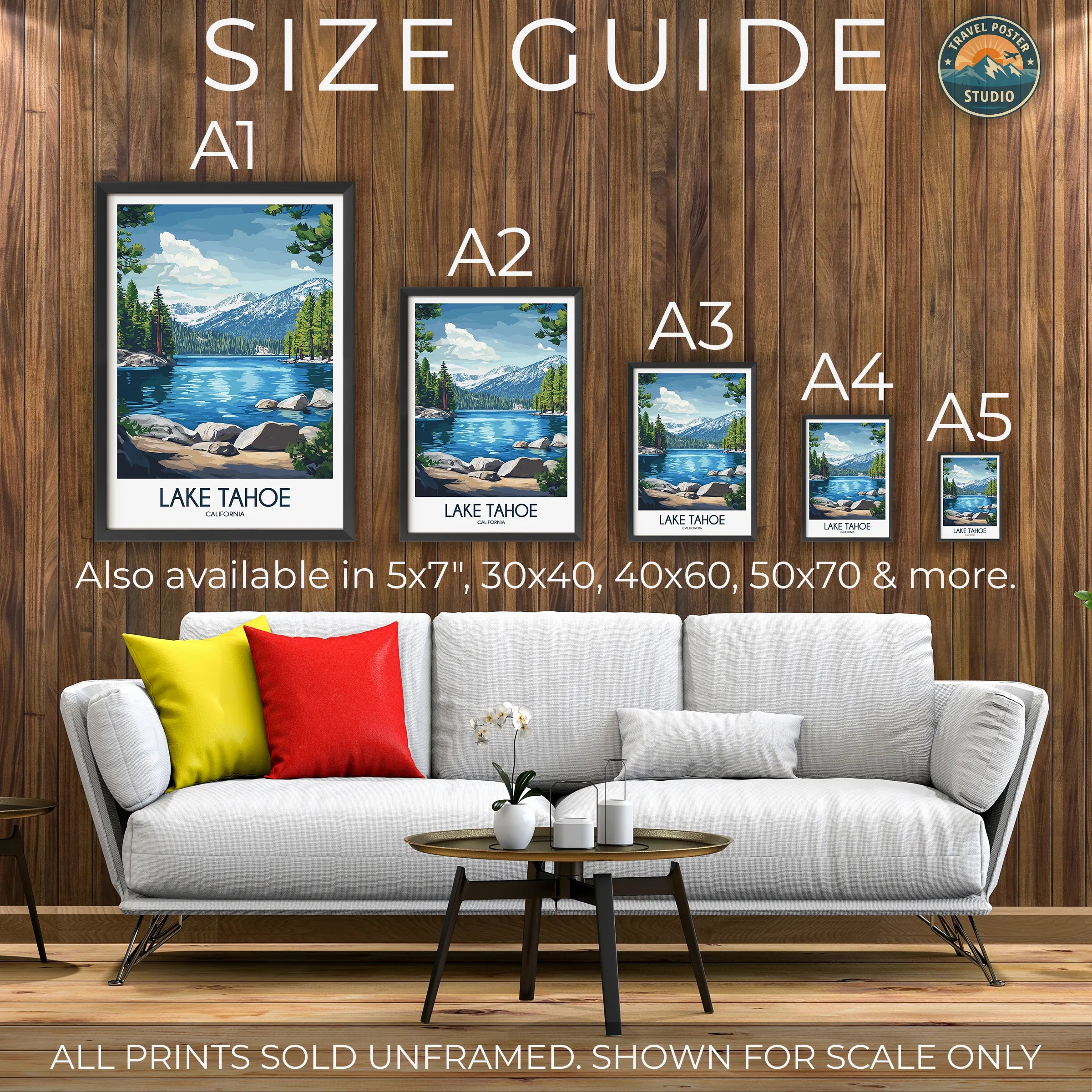 Lake Tahoe Destination Art Gift