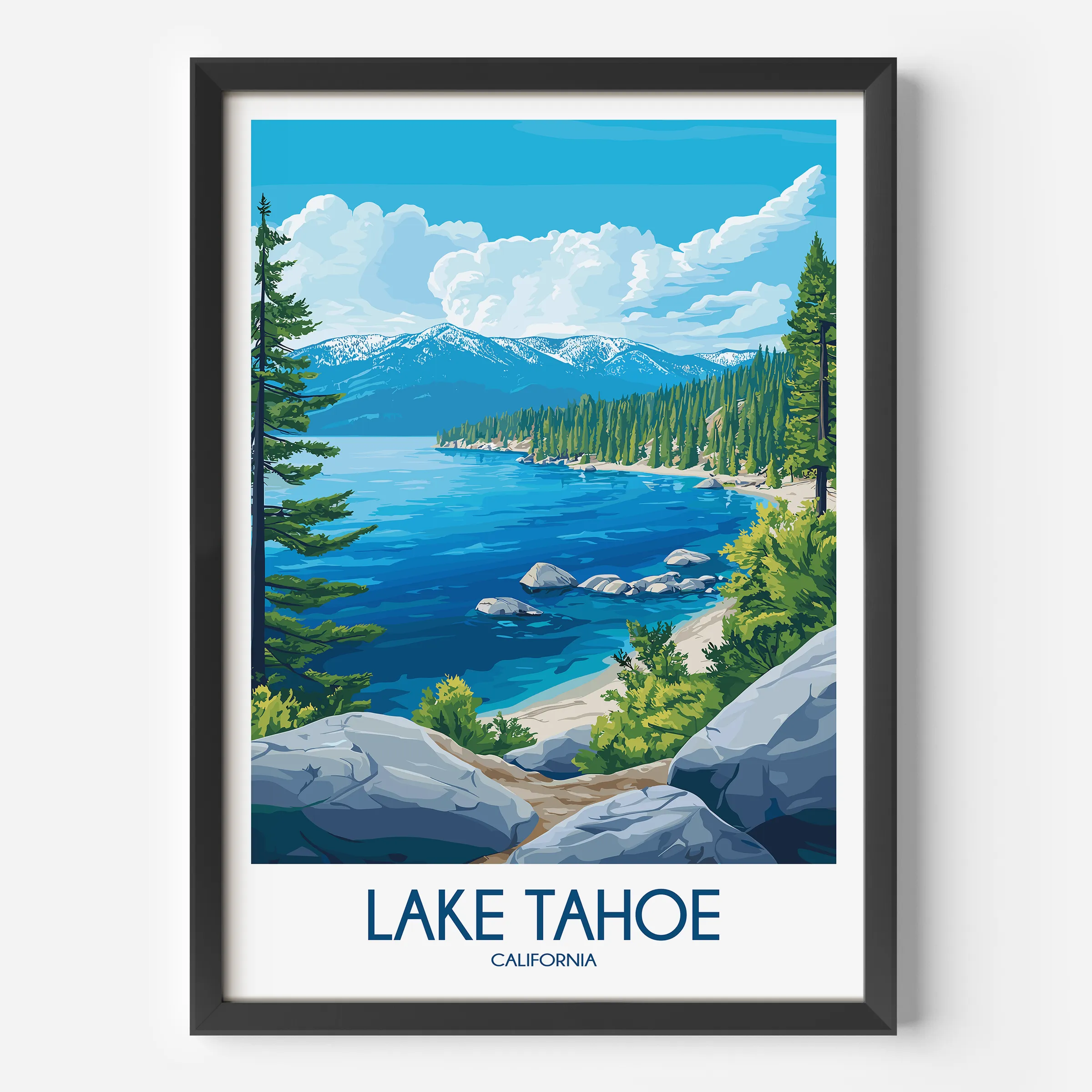 Lake Tahoe Destination Art Gift