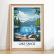 Lake Tahoe Minimalist Wall Art