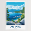 Lake Tahoe Minimalist Wall Art