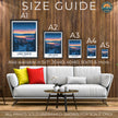 Lake Tahoe Minimalist Wall Art