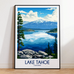 Lake Tahoe Minimalist Wall Art