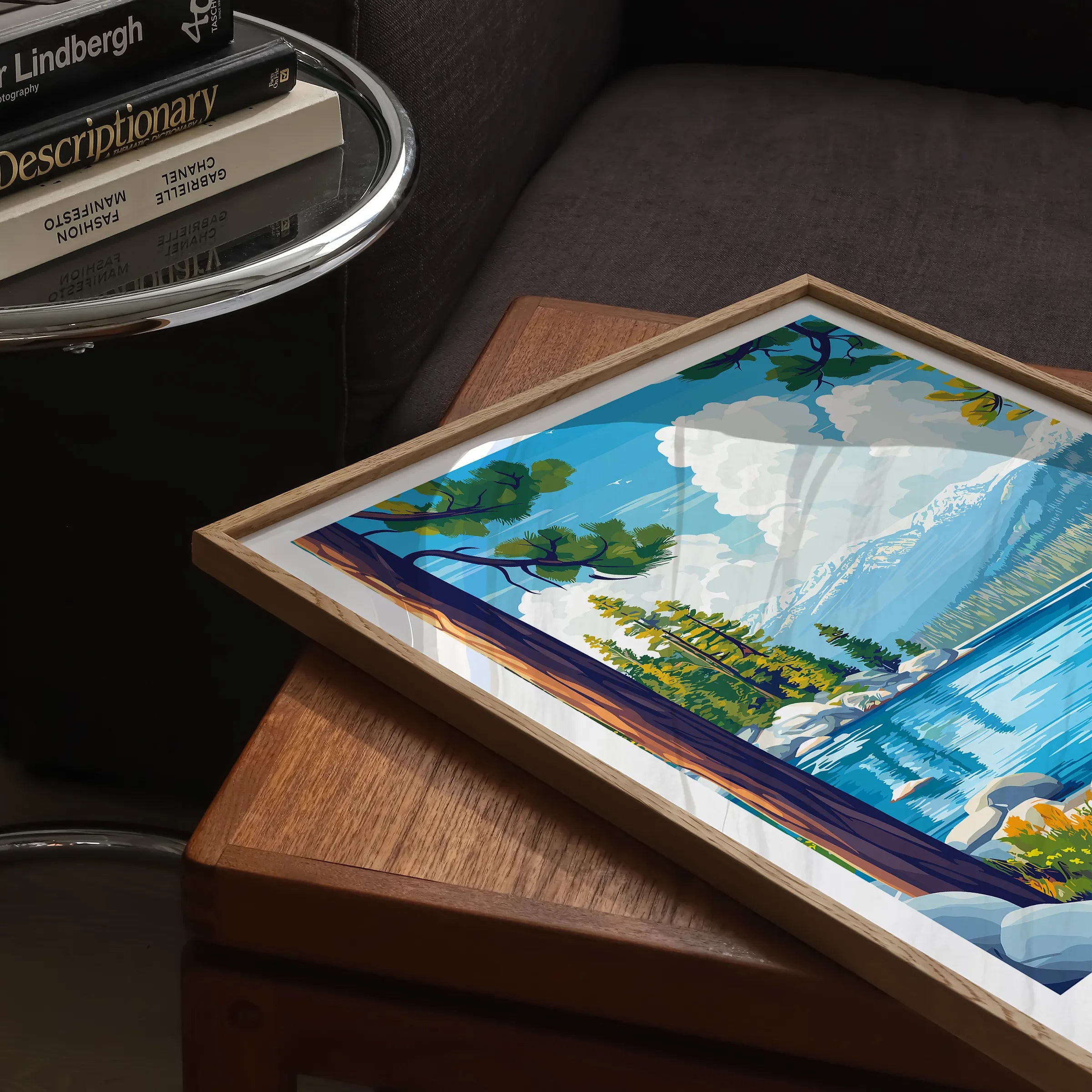Lake Tahoe Modern Travel Poster