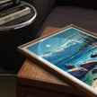 Lake Tahoe Retro Travel Illustration