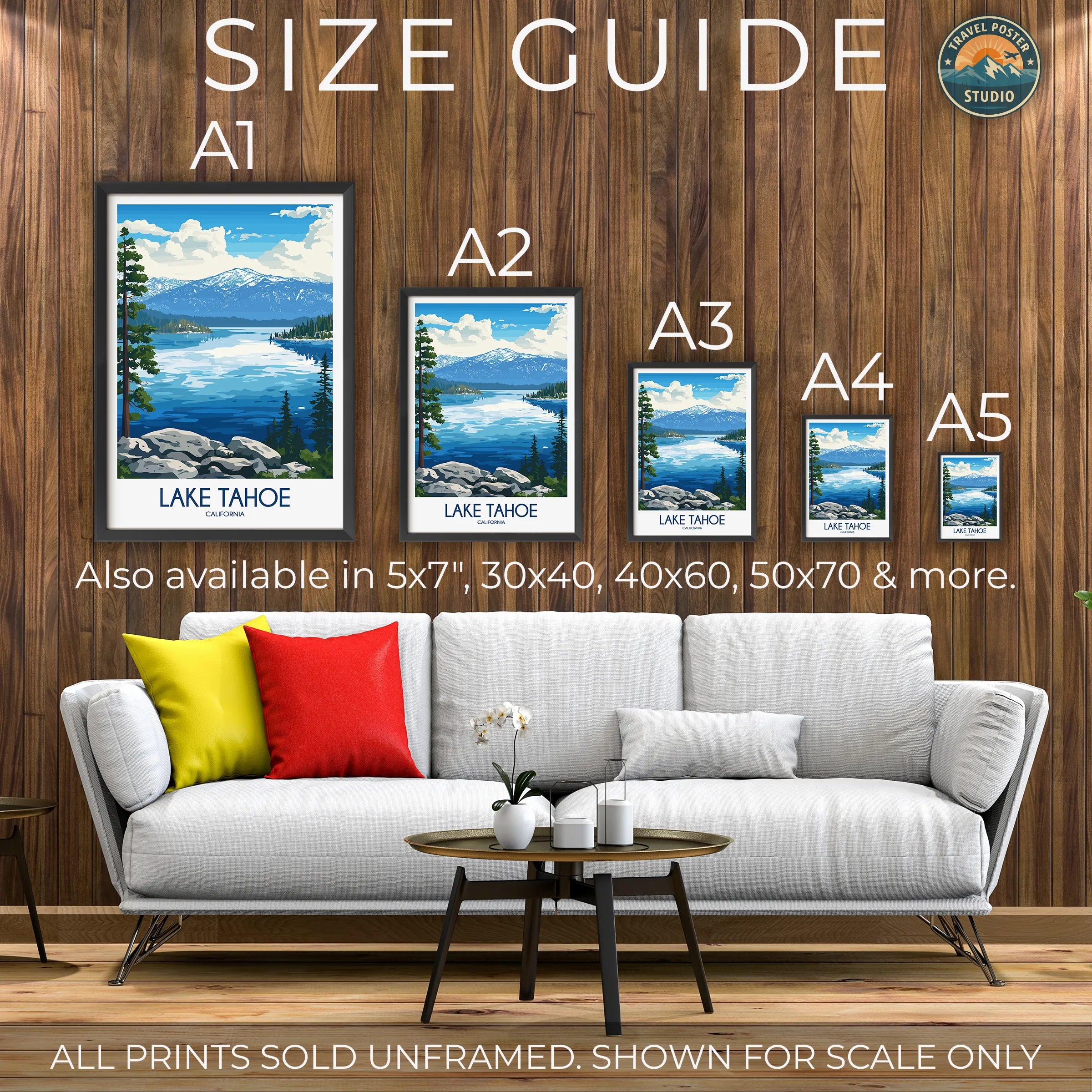 Lake Tahoe Scenic Landscape Art