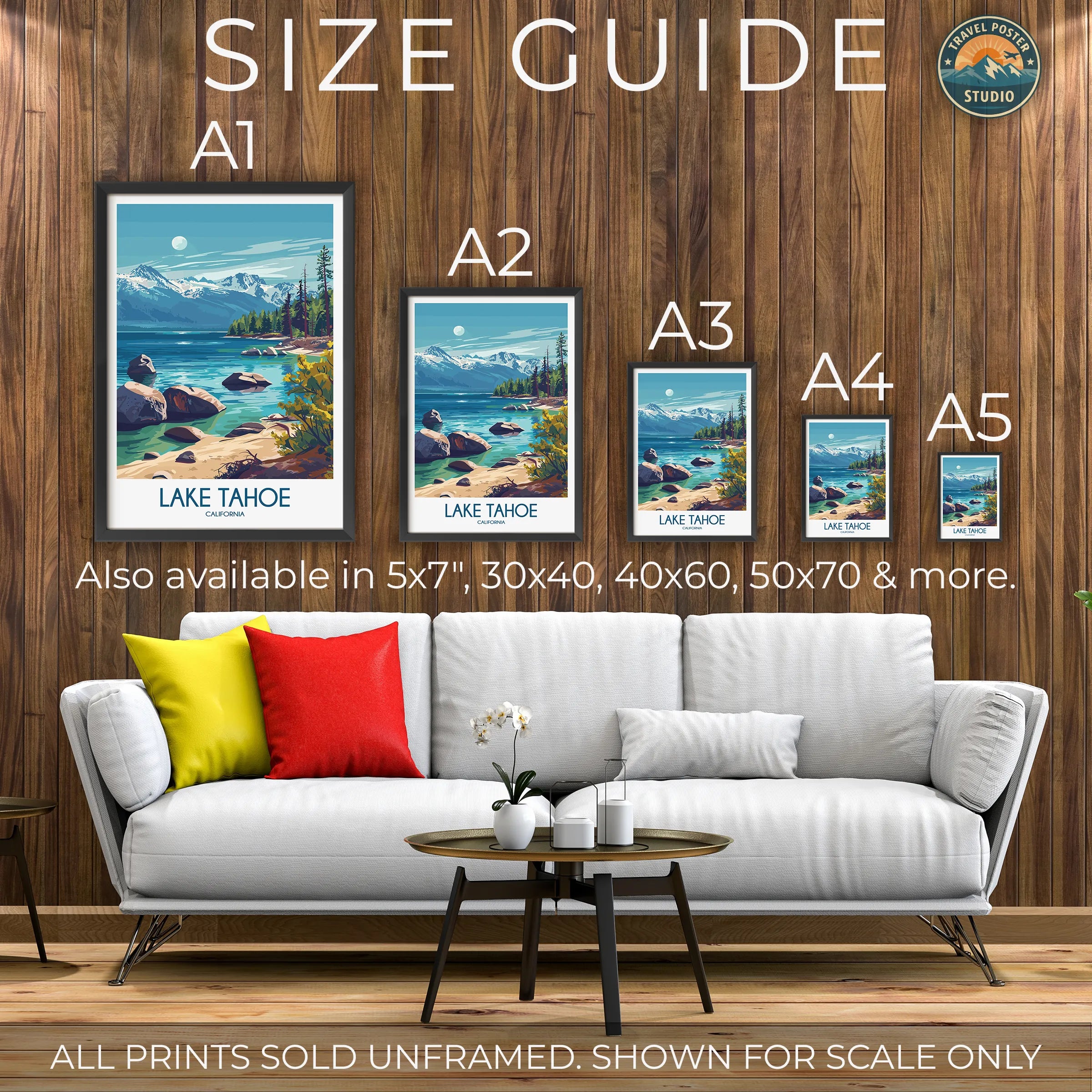 Lake Tahoe Scenic Landscape Art