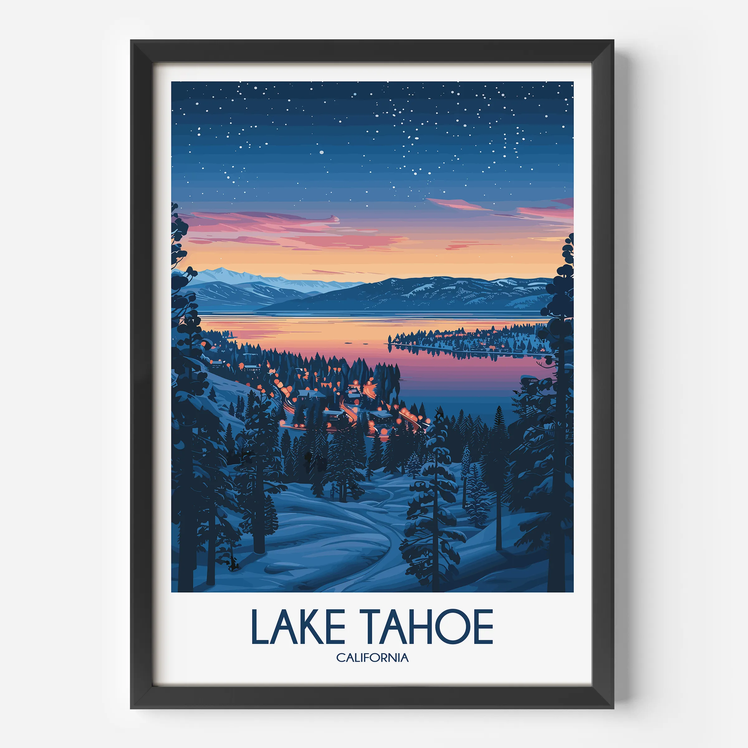 Lake Tahoe Scenic Landscape Art