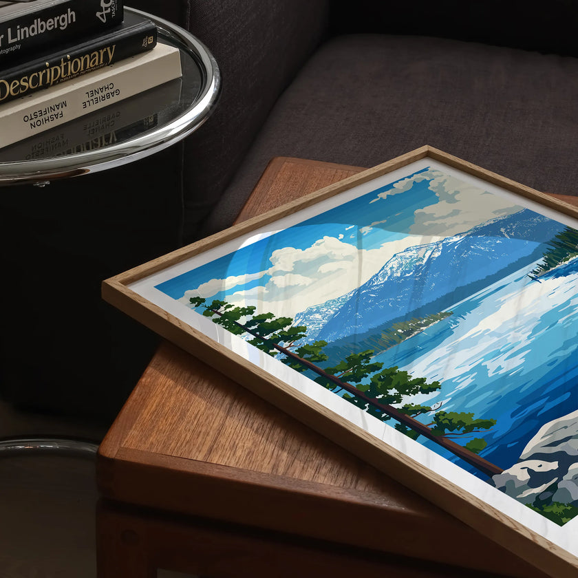 Lake Tahoe Souvenir Poster Print