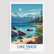Lake Tahoe Souvenir Poster Print