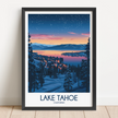 Lake Tahoe Souvenir Poster Print
