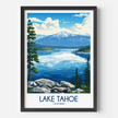 Lake Tahoe Souvenir Poster Print