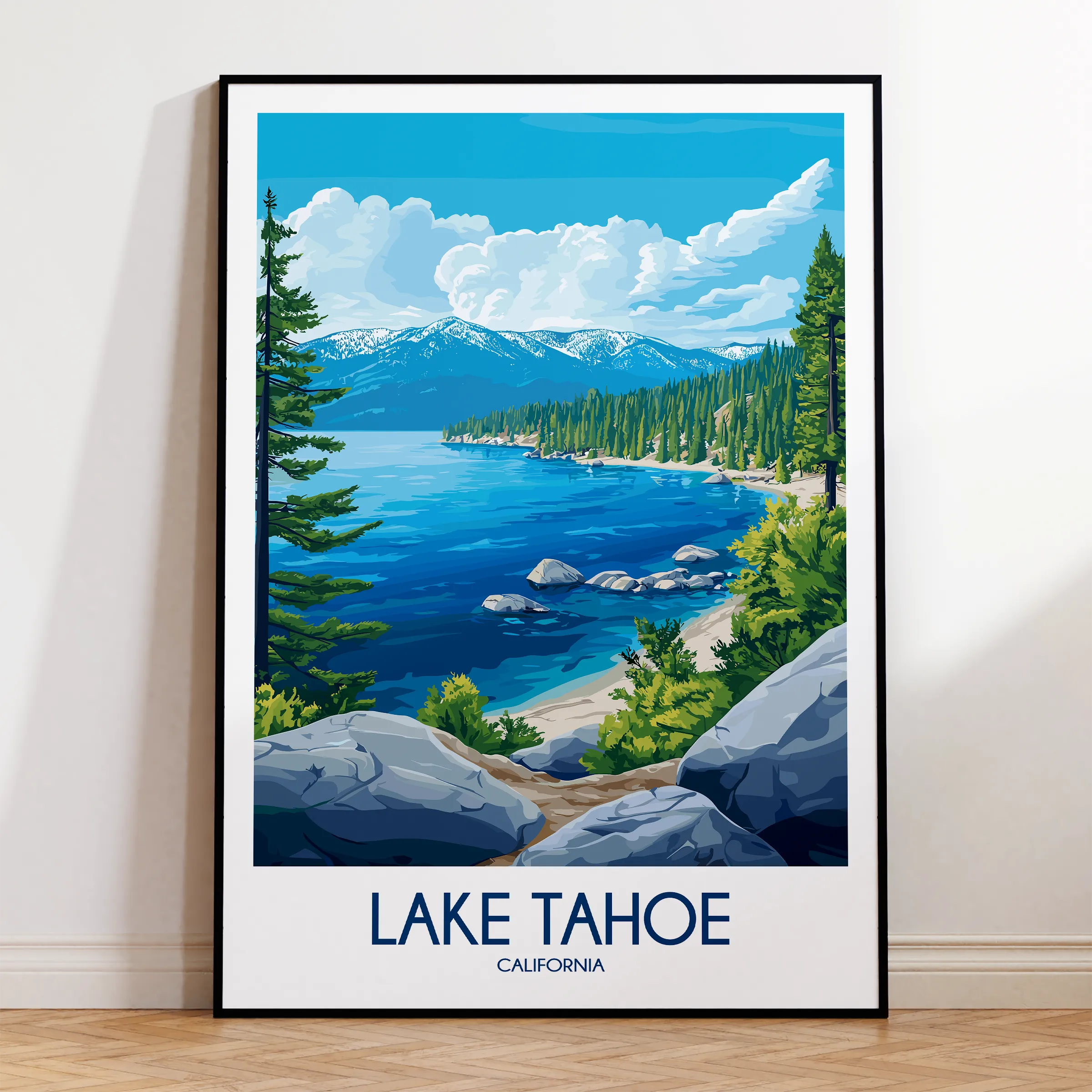 Lake Tahoe Souvenir Poster Print