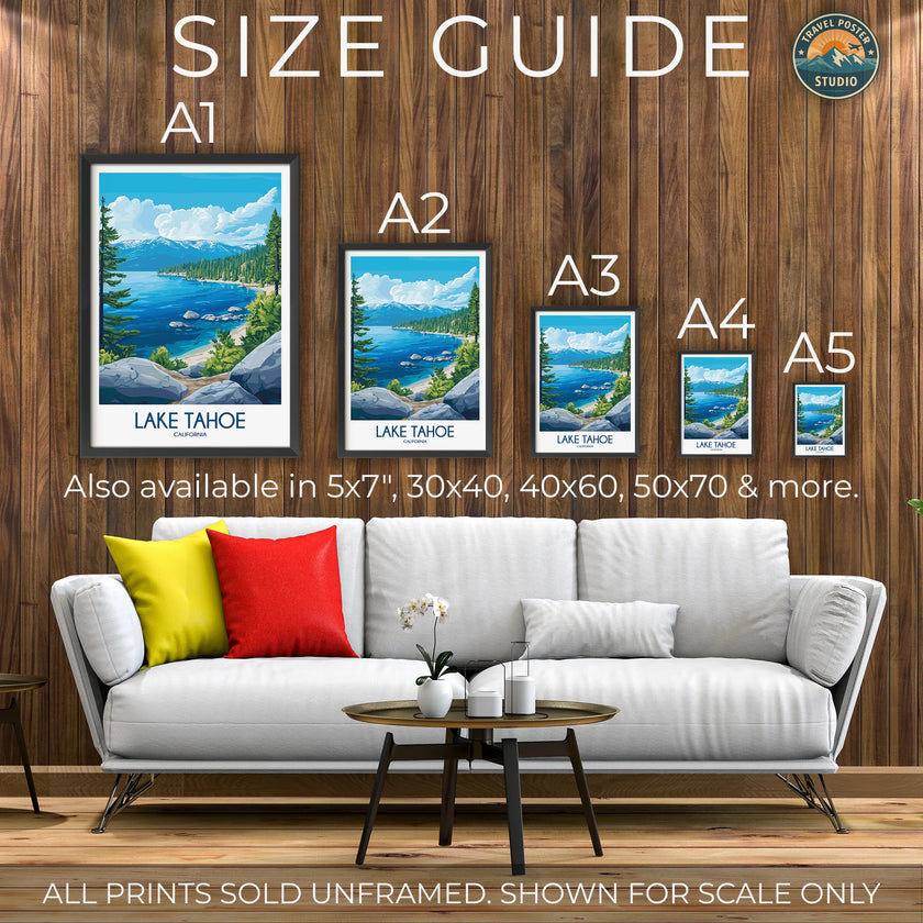 Lake Tahoe Travel Memory Gift