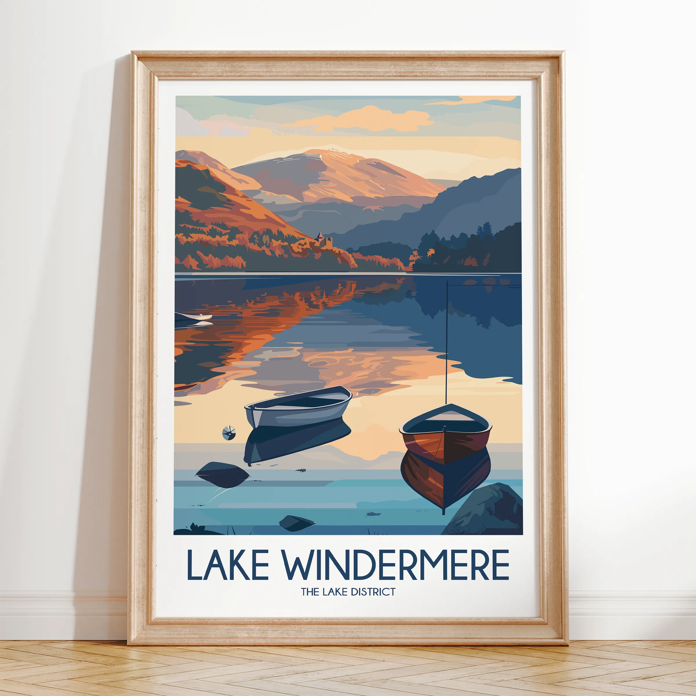 Lake Windermere Minimalist Wall Art